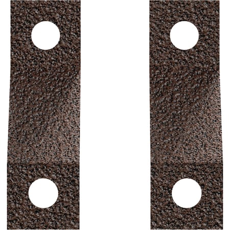 Ekena Millwork Premium Z-Brackets for Barn Door Track (set of 2), Copper Vein GB6001TZCV